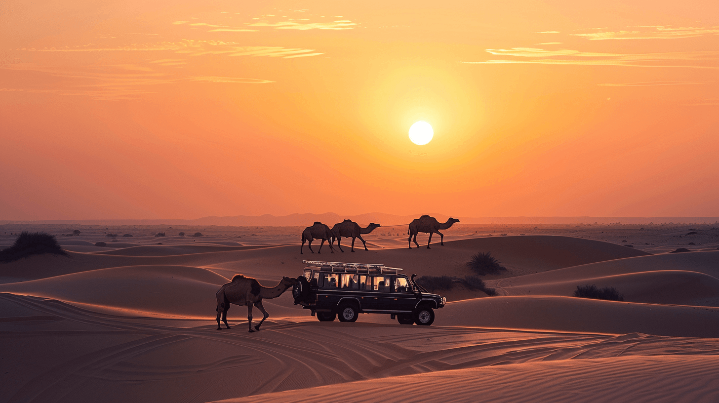 Różnorodność wycieczek w Egipcie – piramidy i karawana wielbłądów